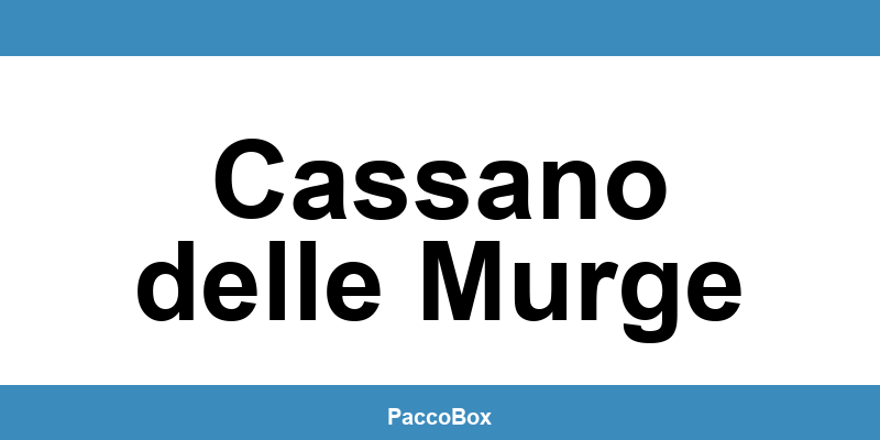 Contatti sede GLS di Cassano delle Murge